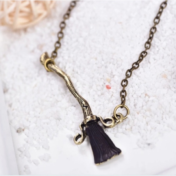ariesmoon89 Jewelry - Harry Potter Nimbus Broomstick Necklace